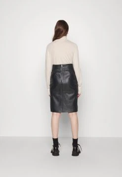 Boss Setora - Leather Skirt - Black -Boss Shop 95e1115ceb224d3595d1760e92eca50d