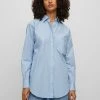 Boss C_Bostucci - Button-Down Blouse - Light Blue -Boss Shop 9e9a7c0253404edfb703b7e2fcabde01