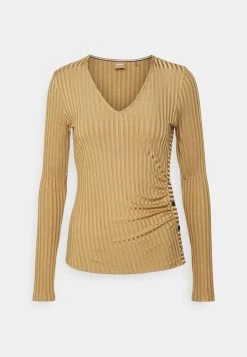 Boss Eruna - Long Sleeved Top - Medium Beige 14 Boss Eruna - Long Sleeved Top - Medium Beige -Boss Shop a6860ca1b77f407ab4ba7db325831445
