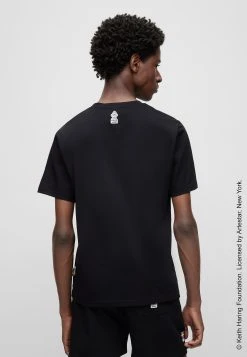 Boss X Keith Haring T_Haring - Print T-Shirt - Black One -Boss Shop a6df86f7d9ea4b40a18e692a1ded7836