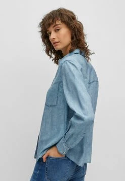 Boss C Benedettina - Button-Down Blouse - Light Blue -Boss Shop a9dbe5896ef048c99e427a1c1e472e9e