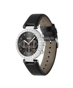 Boss 39Mm Multi 3Bar Ss Case Dial Strap - Chronograph Watch - Black