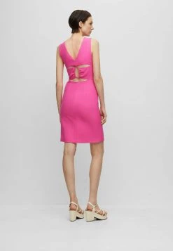 Boss Deca - Shift Dress - Pink One -Boss Shop ad4189f2abb544ba88d2441efb2bcfa1