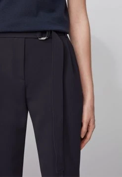 Boss Tapia Smart Trousers With Belt - Trousers - Open Blue -Boss Shop b190fb67609b4b0dacc6d167ad332174