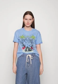 Boss Evarsy - Print T-Shirt - Open Blue