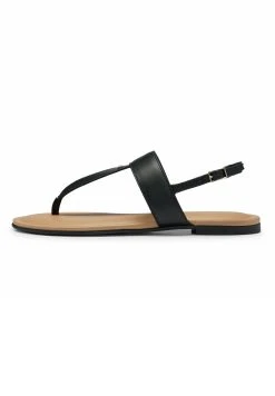 Boss Jo Flat- T-Bar Sandals - Black One