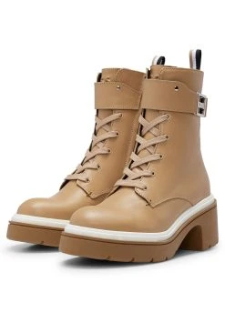 Boss Carol - Cowboy/Biker Ankle Boot - Medium Beige -Boss Shop b9969ef57856445cab5555496c35cae0