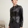 Boss Salometa - Leather Jacket - Black 1 Boss Salometa - Leather Jacket - Black -Boss Shop bd39857e9c404084bbea37d8b5aa882d