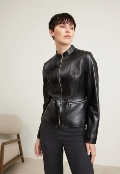 Boss Salometa - Leather Jacket - Black