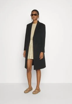 Boss Catara Wool And Cashmere Mix - Classic Coat - Black -Boss Shop be40d664c31949c4826f318c4919ec28