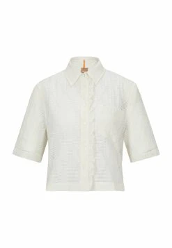Boss C Babos - Button-Down Blouse - Natural Eighteen -Boss Shop c86ecbd700c045bc89fabc98c79f0b40