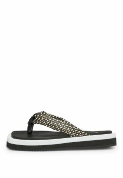 Boss Allie- T-Bar Sandals - Black Three