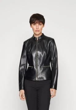 Boss Salometa - Leather Jacket - Black -Boss Shop cb875285719546ae9fe47d6dcc6fb492