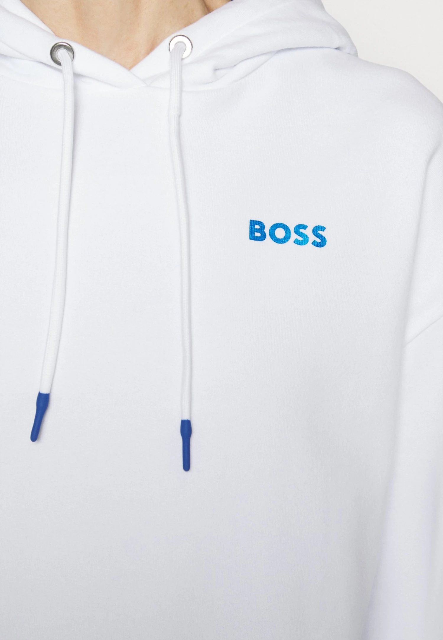 Boss Ecaisy- Sweatshirt - White 9 Boss Ecaisy- Sweatshirt - White - Image 7