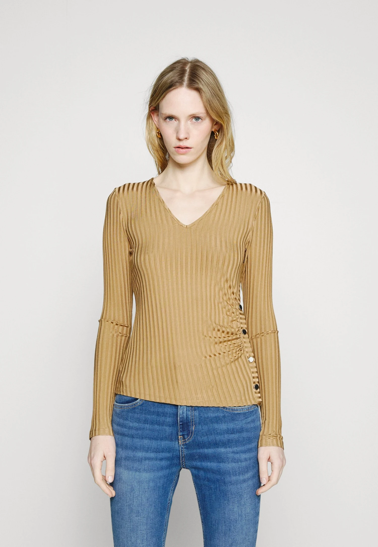 Boss Eruna - Long Sleeved Top - Medium Beige 3 Boss Eruna - Long Sleeved Top - Medium Beige