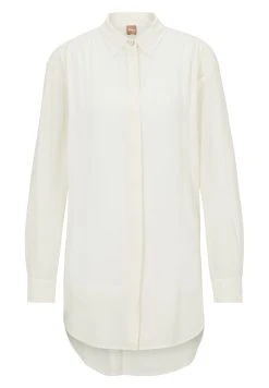 Boss Benika - Button-Down Blouse - Open White -Boss Shop d2247bf3ea6a44a2b195b4f96cc6c842