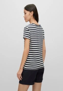 Boss C_Esla_Striped - Print T-Shirt - Blue -Boss Shop d7d8cecfeaa2421fa6850ee51d394add