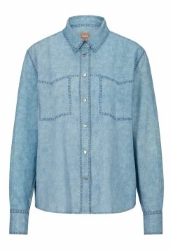 Boss C Benedettina - Button-Down Blouse - Light Blue -Boss Shop d943c3a317ef4f39948f33e97e2012eb