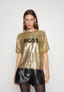 Boss Epaloga - Print T-Shirt - Gold