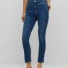 Boss Skinny Crop - Slim Fit Jeans - Dark Blue Fourteen -Boss Shop da7fb524363a433292d2eb0f3ca76c62