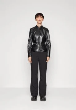 Boss Salometa - Leather Jacket - Black -Boss Shop dc214885676f4d63a2acf318dec5cf32