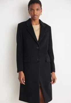 Boss Catara Wool And Cashmere Mix - Classic Coat - Black