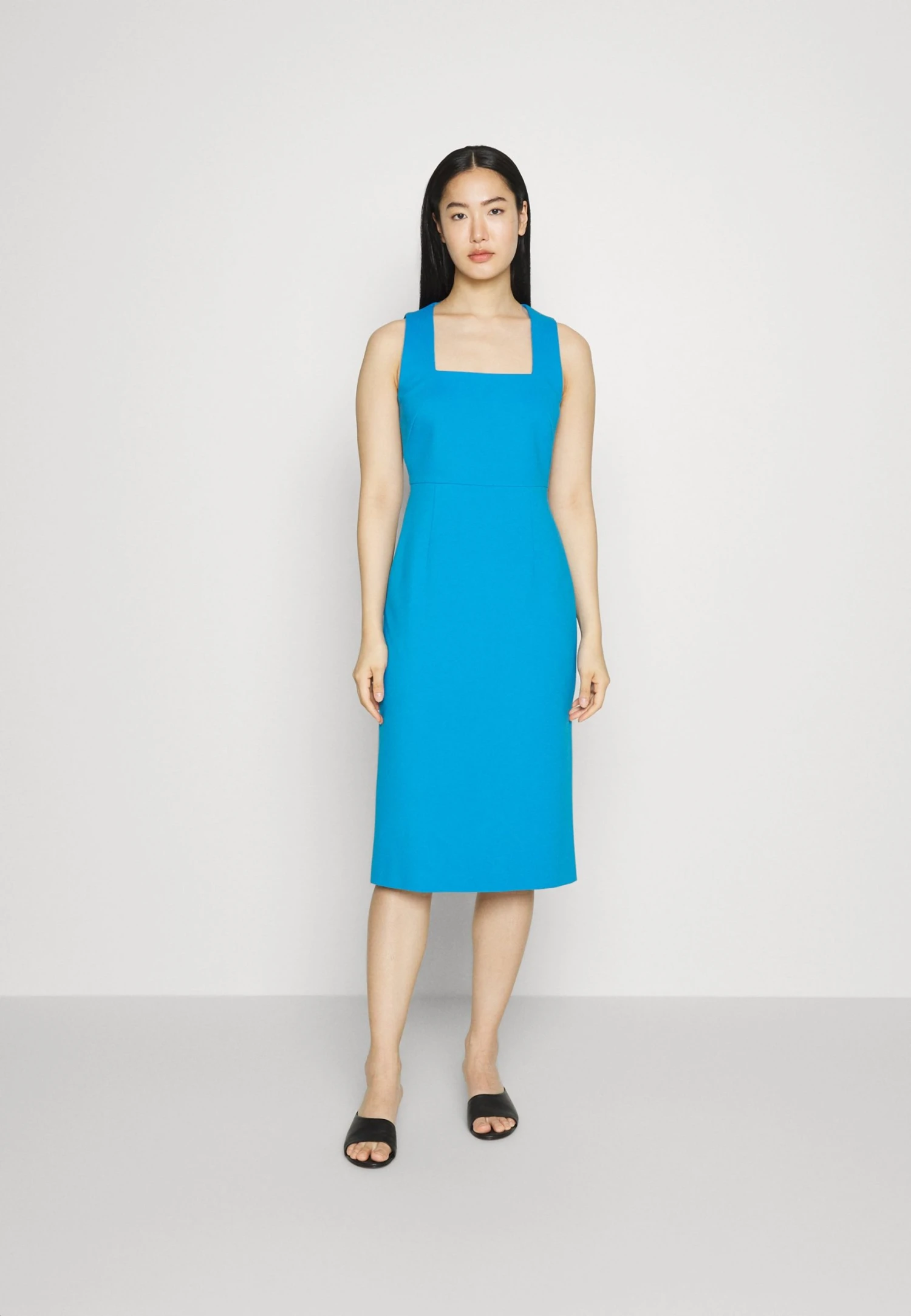 Boss Domeja Smart Dress - Shift Dress - Bright Blue 3 Boss Domeja Smart Dress - Shift Dress - Bright Blue