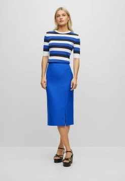 Boss Facuba - Print T-Shirt - Blau Drei -Boss Shop e77dc18c7f3d4422bac1b5f31f1f57a5