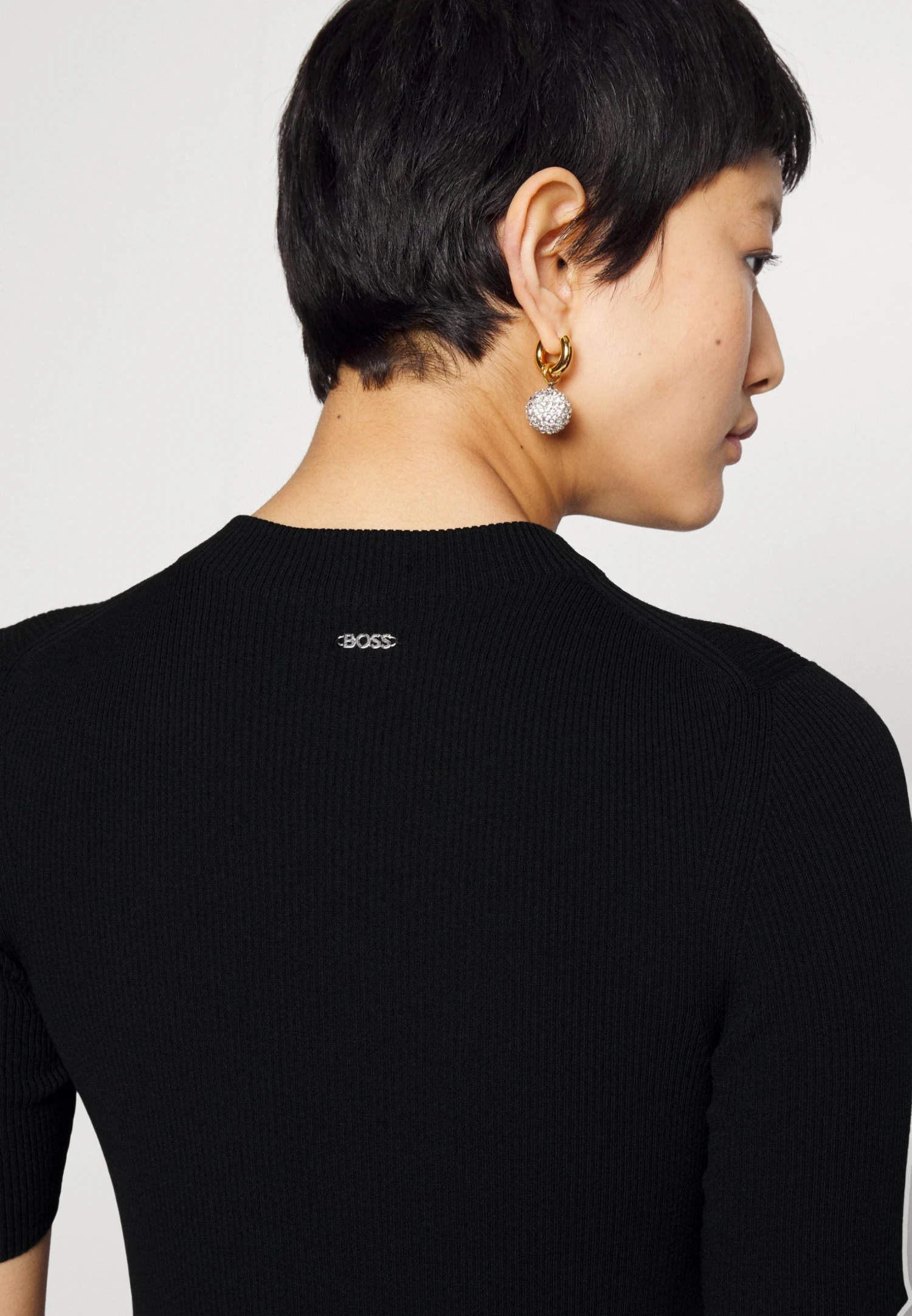 Boss Fadrid - Jersey Dress - Black 7 Boss Fadrid - Jersey Dress - Black - Image 5