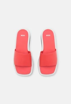 Boss Allie Slide - Heeled Mules - Bright Pink -Boss Shop efce4b40dfaf48c18e46fb1f8c081d96