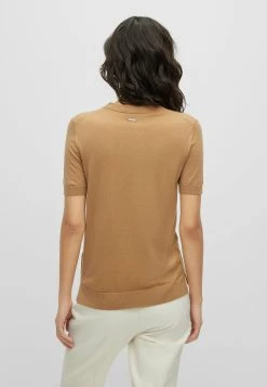 Boss Falyssiasi - Basic T-Shirt - Beige -Boss Shop f26b05ace47048d7a6a7287706faa9c2