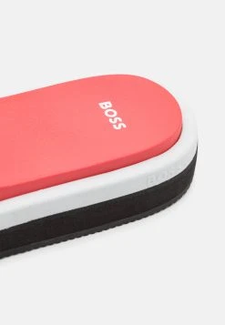 Boss Allie Slide - Heeled Mules - Bright Pink -Boss Shop f7414647e49f48d7b1e53fd158cacef1