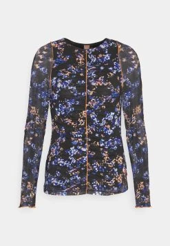 Boss Emeela - Long Sleeved Top - Multi Coloured/Beige -Boss Shop fc09da6def35476e8dbae46bf27bbd9a