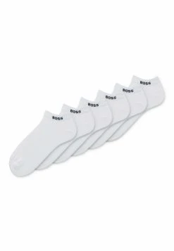 Boss 6Pack As Logo- Trainer Socks - White